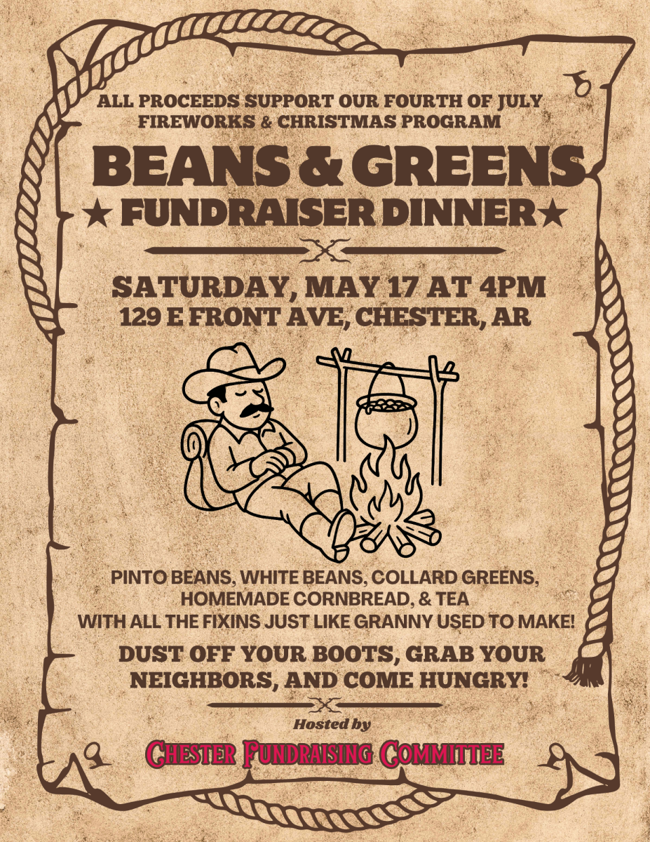 Beans and Greens Fundraiser Dinner Flyer